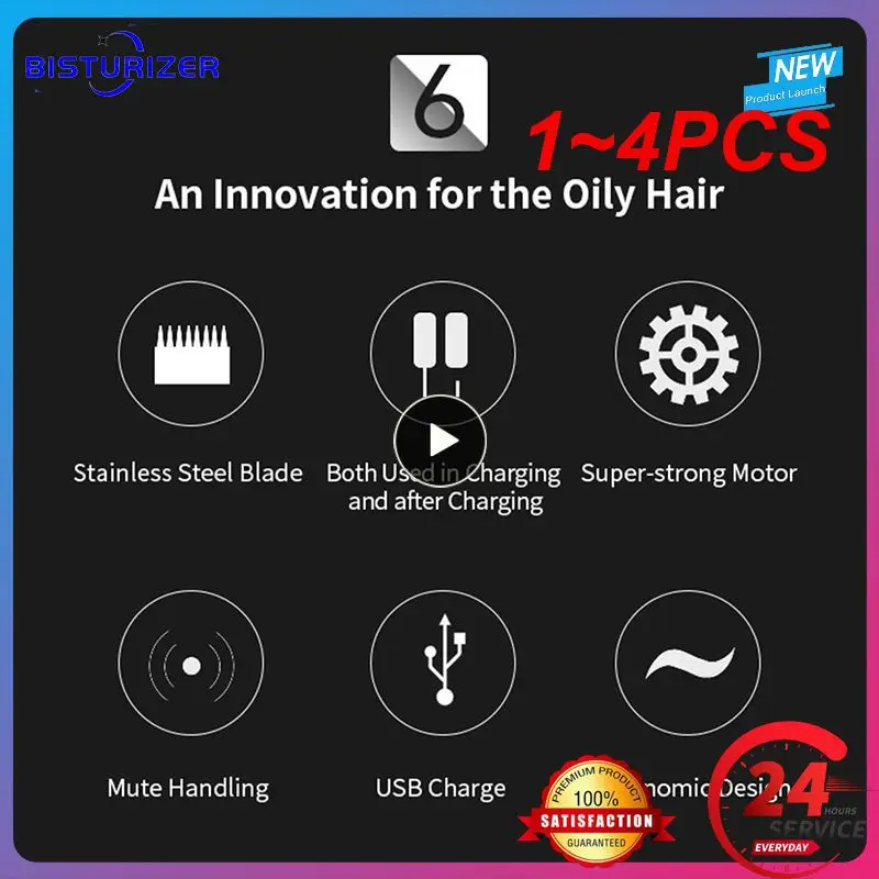 

1~4PCS Clipper Trimmer For Men Electric Shaver Men Professional Beard Trimmers Rechargeable Hair Cutting Machine Hair Clipper