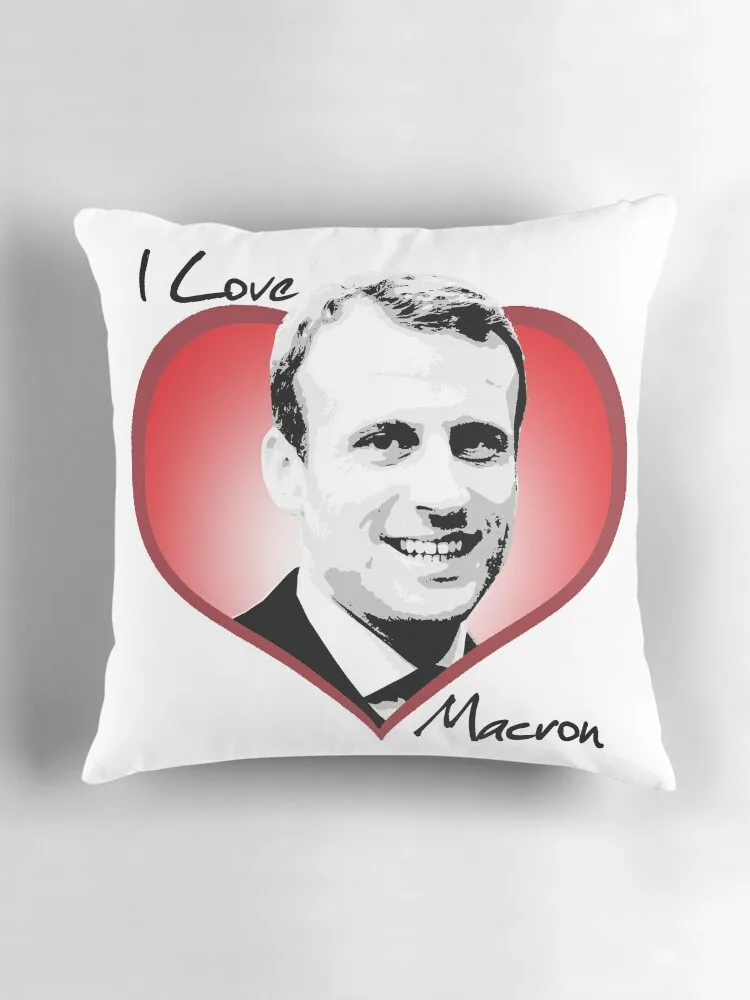 Диванная подушка I Love Макрон чехол для дивана на новый год Рождество дома