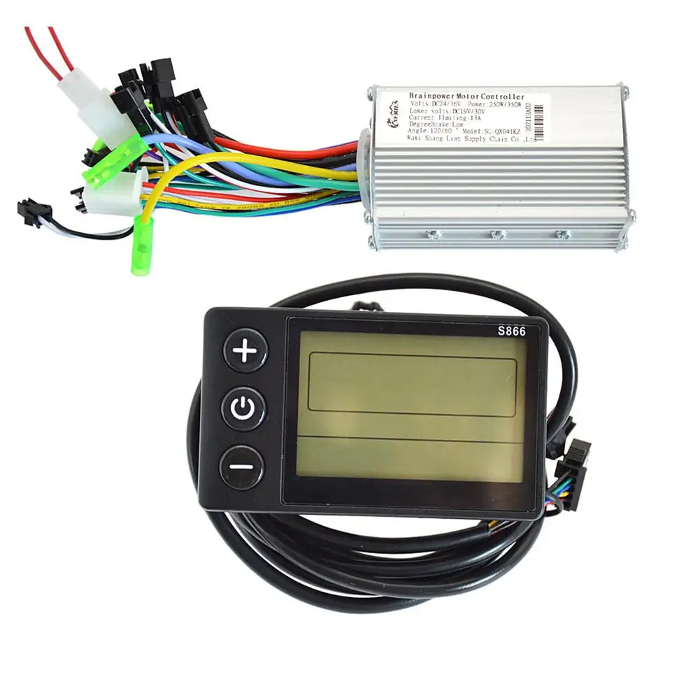 

250-350w 24-48v Lcd Instrument Controller Electric Bicycle Mountain Bike Scooter Universal Brushless Controller