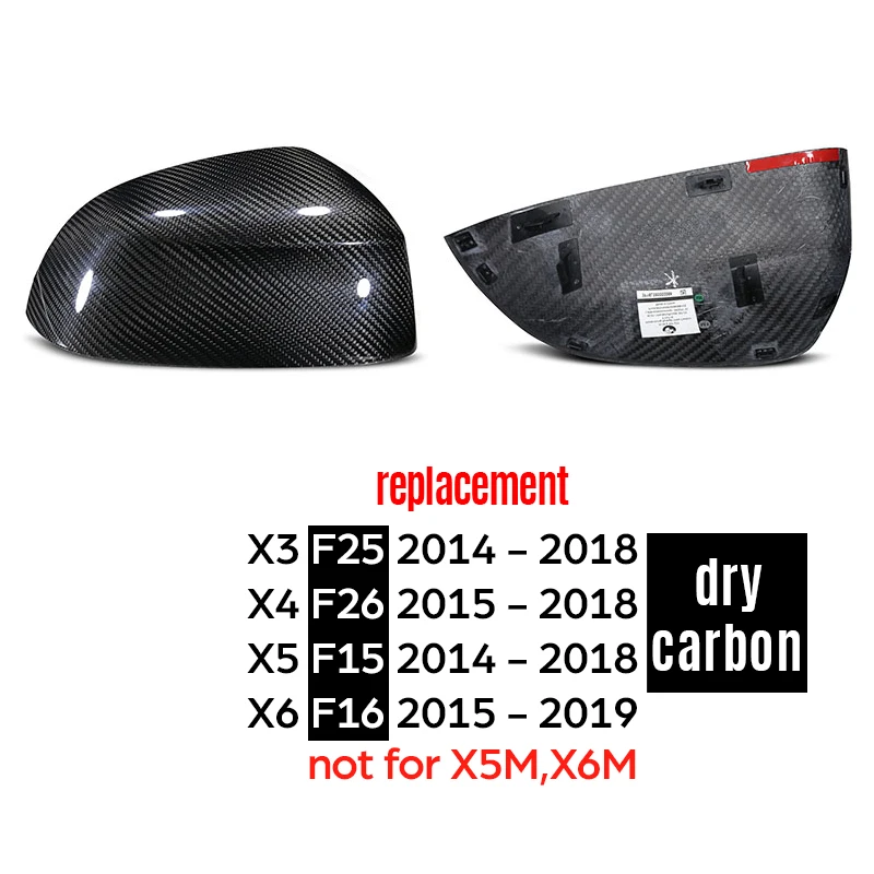 Крышка бокового зеркала для BMW 2014 - 2018 X3 F25 LCI X4 F26 X5 F15 X5M F85 2015 2019 X6 F16 X6M F86 |