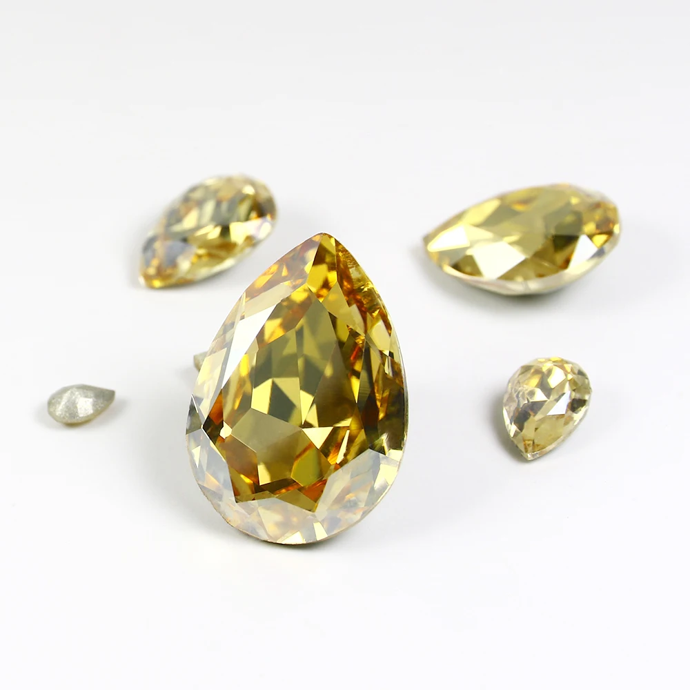 

Мерцающие кристаллы в форме капли K9 стеклянные бусины 3D драгоценные камни заостренный клей для алмазов на одежде ремесла ювелирные аксессу...