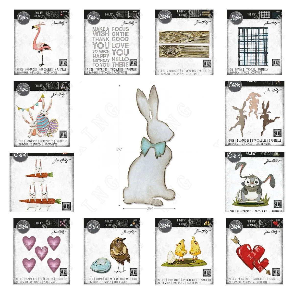 

Hot Sale Easter Carrot Bunny Chicks Hearts Metal Cutting Dies for Diy Scrapbooking Crafts Stencils Maker Photo Album Template