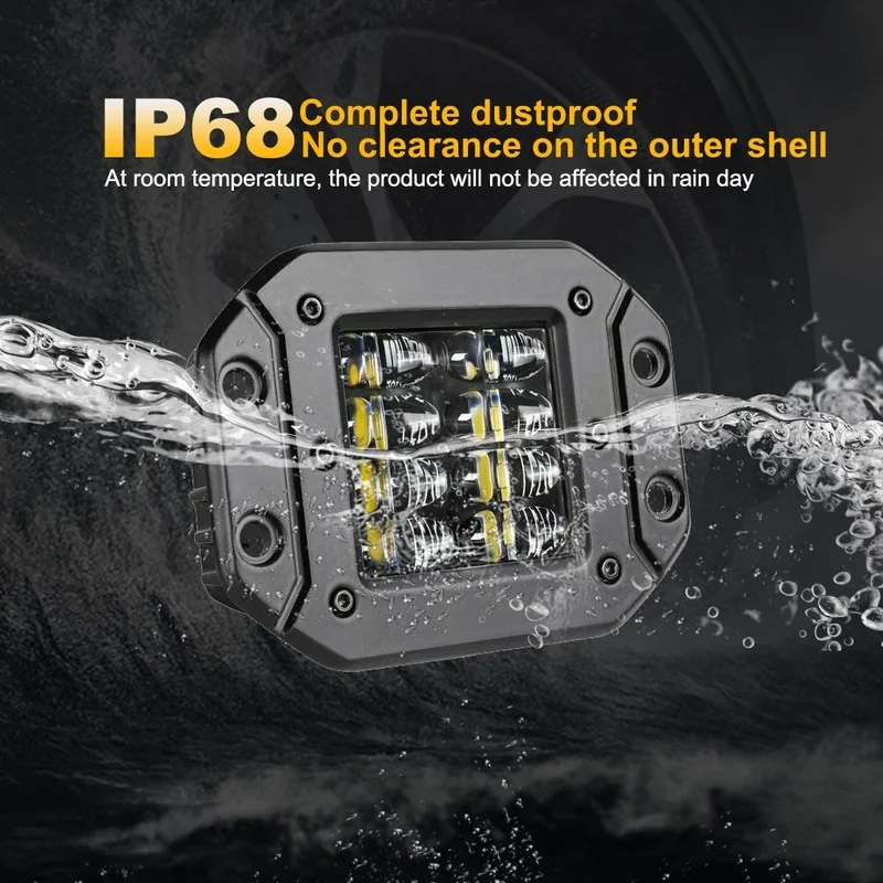 5 &quot40 Вт Погружной Рабочий Фонарь Для Лодки Автомобиля Внедорожника 4x4 — 12 В 24