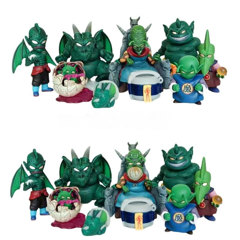 

Dragon Ball Anime Figures 9pcs Wcf Piccolo Great Demon King Family Q Edition Model Pvc Statue Series Children Toy Christmas Gift