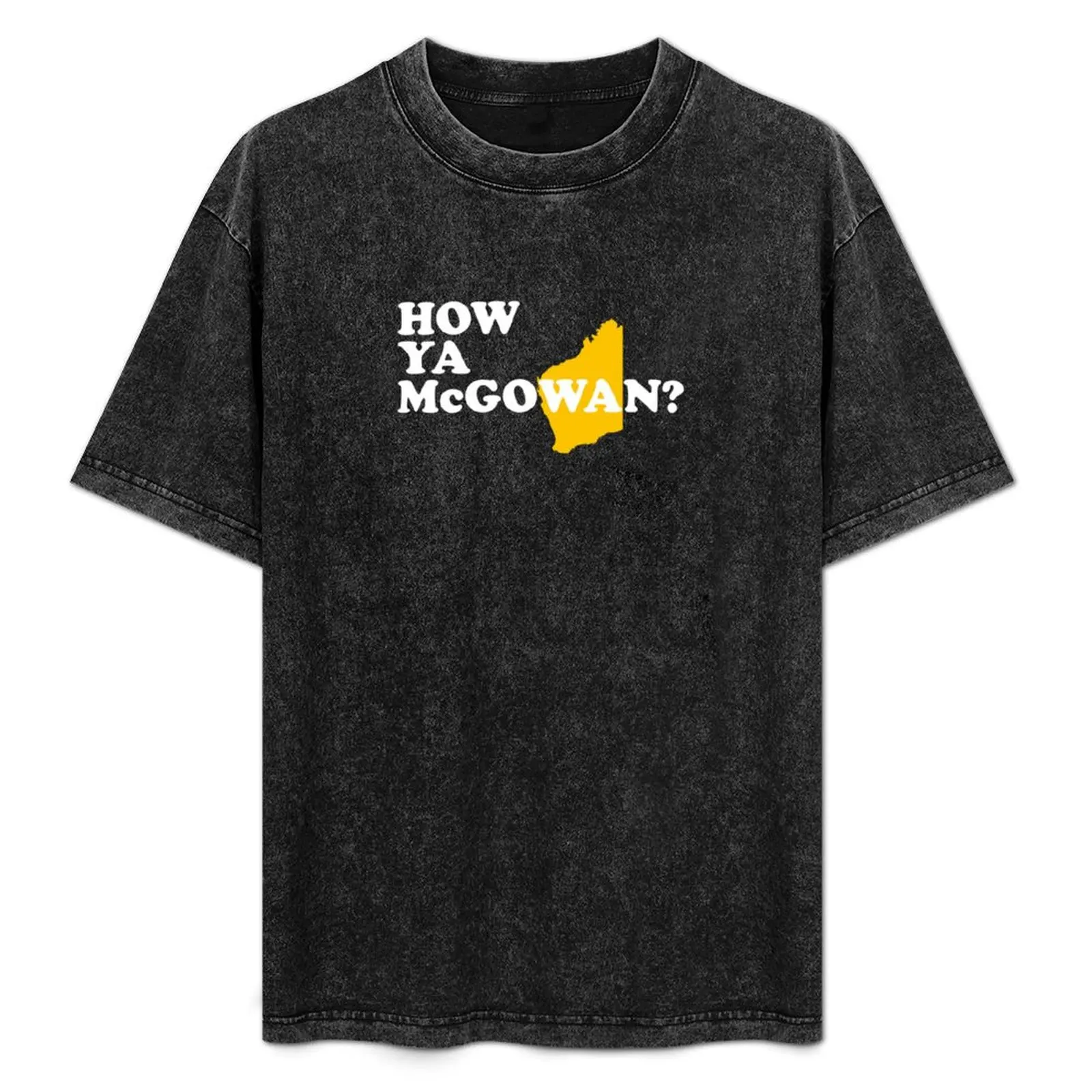 Как Я МакГибина? (Bold White Gold Edition) Футболка Mark McGowan Merch кавайная одежда спортивная для