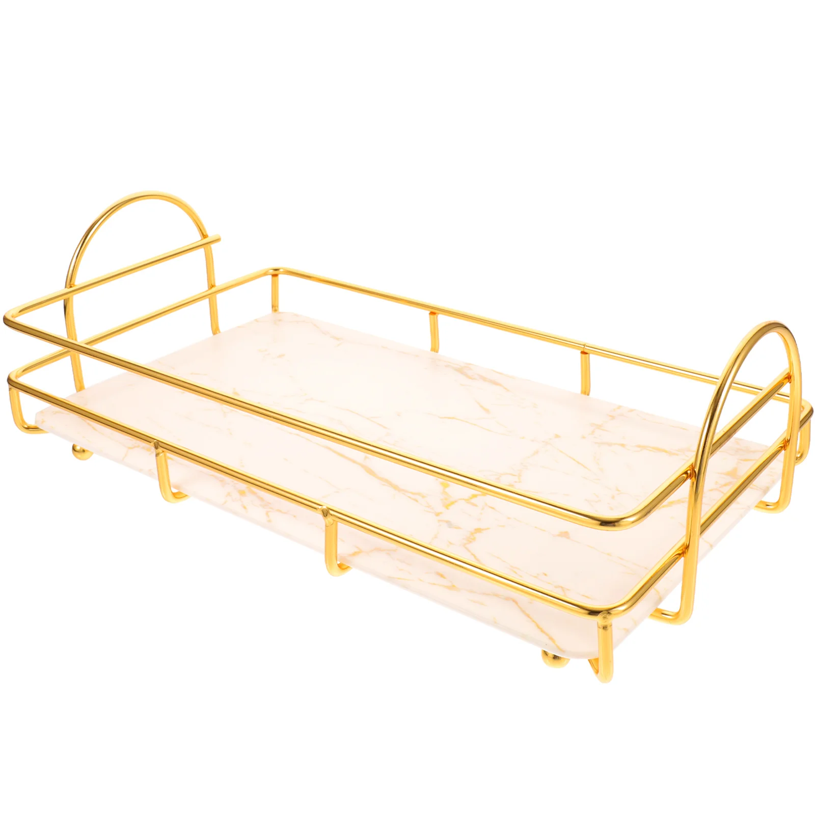 

Daily Necessities Storage Rack 2 Tier Tray Ceramic Sink Tray Bathroom Shelf Organizer Pp & Organizers Holders