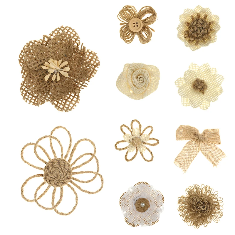 

Галстук-бабочка из джута, 10 шт.