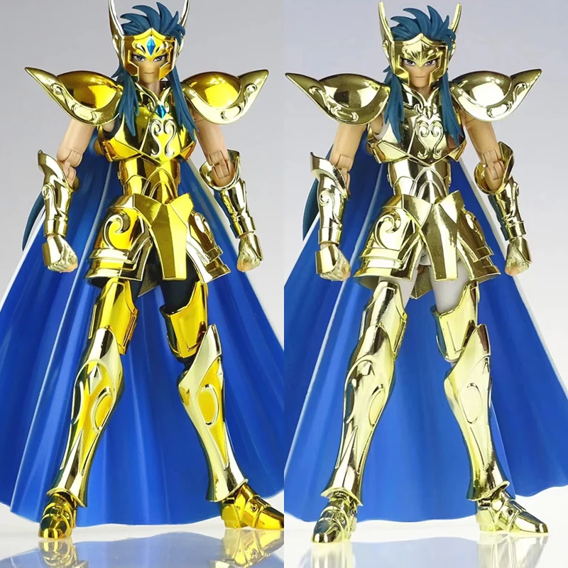 CS Model Saint Seiya Myth Cloth EX Aquarius Camus With Hyoga Cygnus Head Gold/24K/OCE Knights of the Zodiac Action Figure