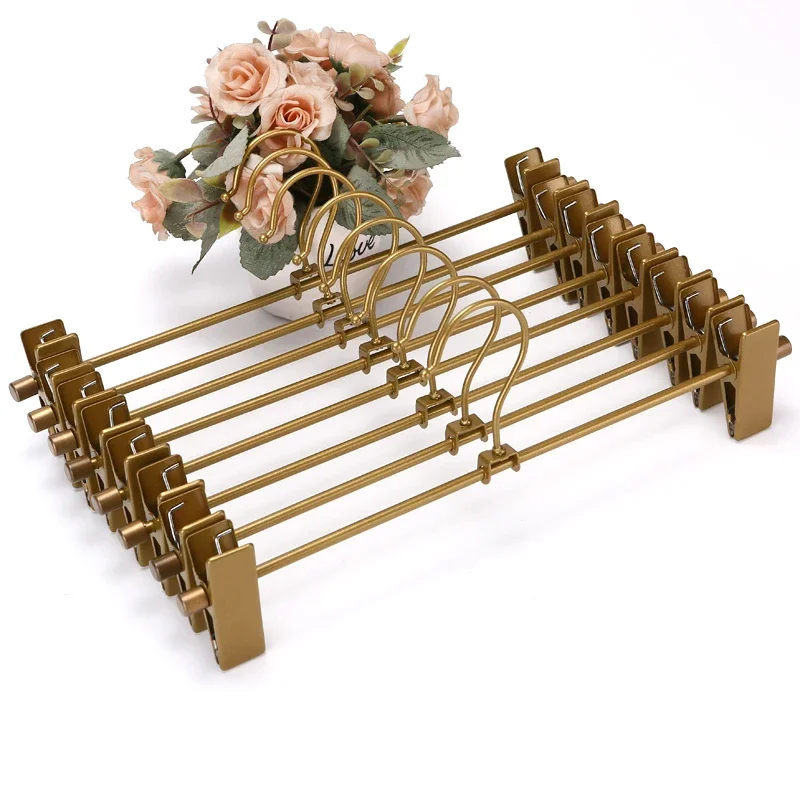 5 шт. вешалка для брюк одежды регулируемый органайзер шкафа стеллаж хранения