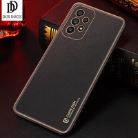 for samsung galaxy a73 a53 5g case luxury pu leathertpu anti slip camera protection back cover for galaxy a33 dux ducis