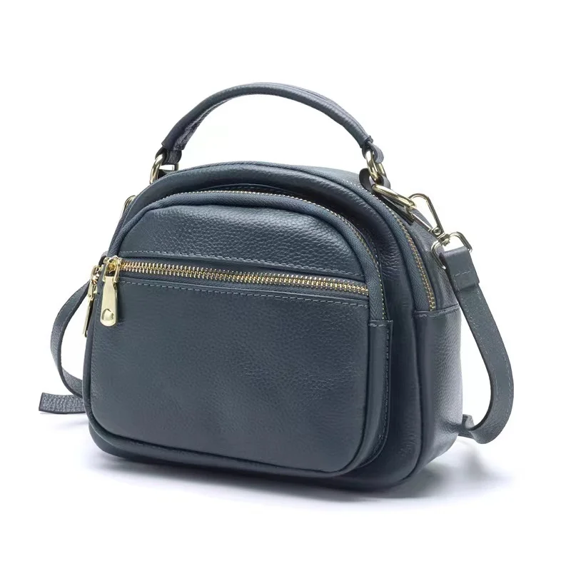 Модная простая сумка-мессенджер из натуральной кожи новая Универсальная