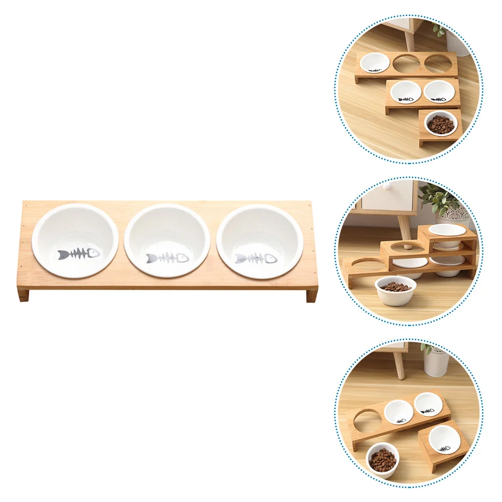 

Cat Bowl Bowls Dog Water Elevated Feeder Feeding Petraised Dish Puppy Stand Slow Dishes Kittencontainer Dogscats Station Tall