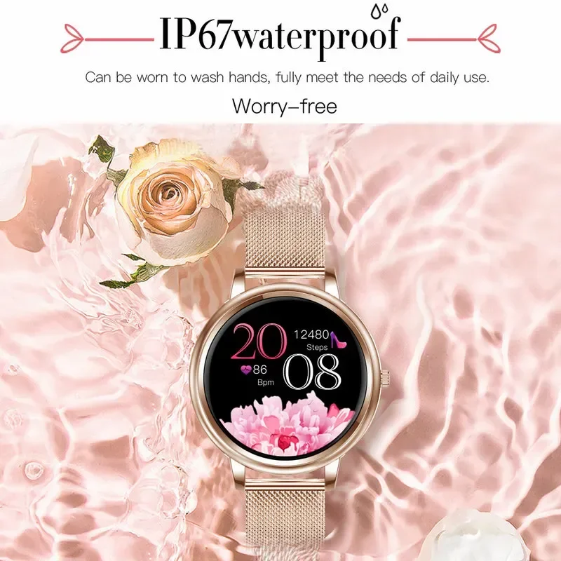 

Smart Watch New Full Touch Screen 39mm Diameter Women IP67 Smartwatch For Ladies And Girls Compatible With Android and IOS