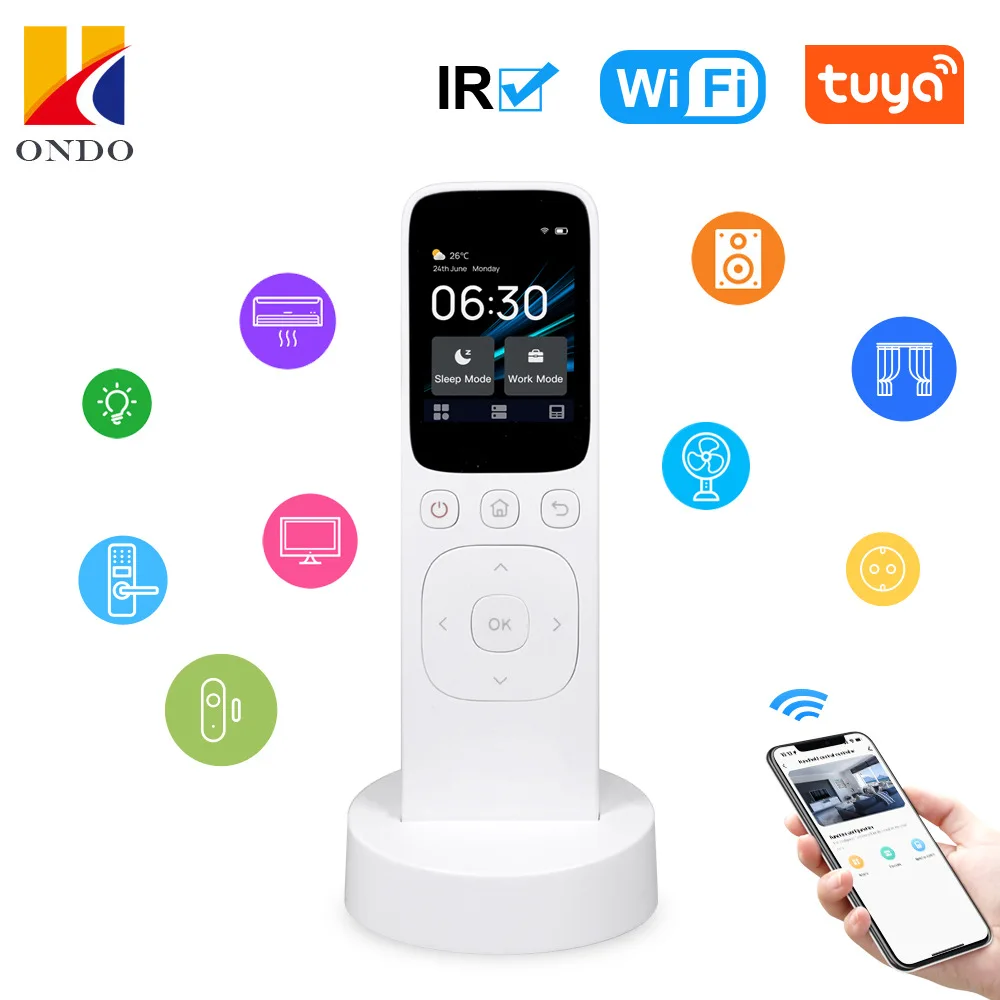 

Tuya Smart Central Control Panel WiFi Wireless Touch Screen Handheld Remote Control IR Remote Controller Smart Home Appliance