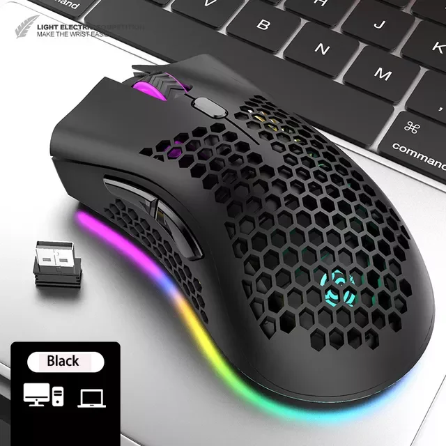 

Wireless Mouse Gamer Mouse Wirelesss RGB Rechargeable Gaming Mouse Wireless For Laptop PC Gamer Office LED Mouse