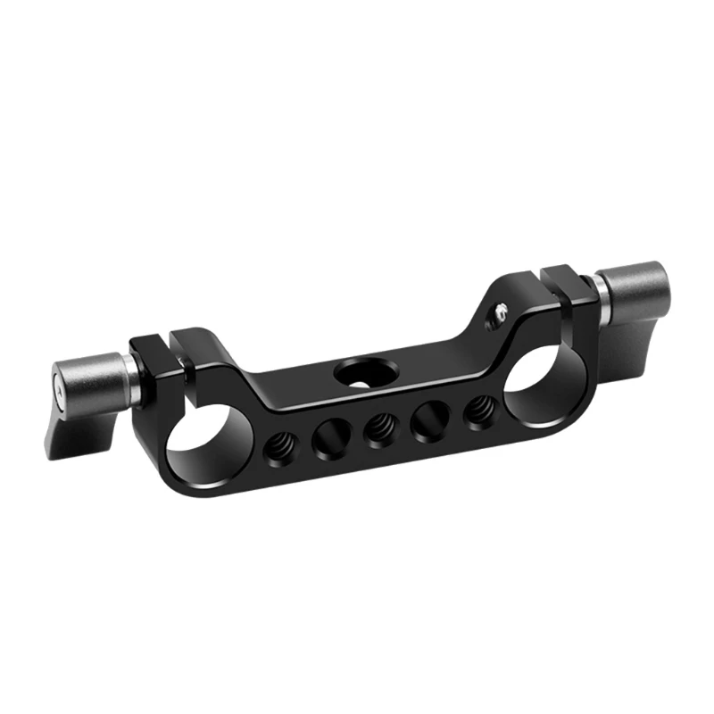 

15mm Double Hole Pipe Clamp Rail Connector for SLR Camera Rig Rod Support System