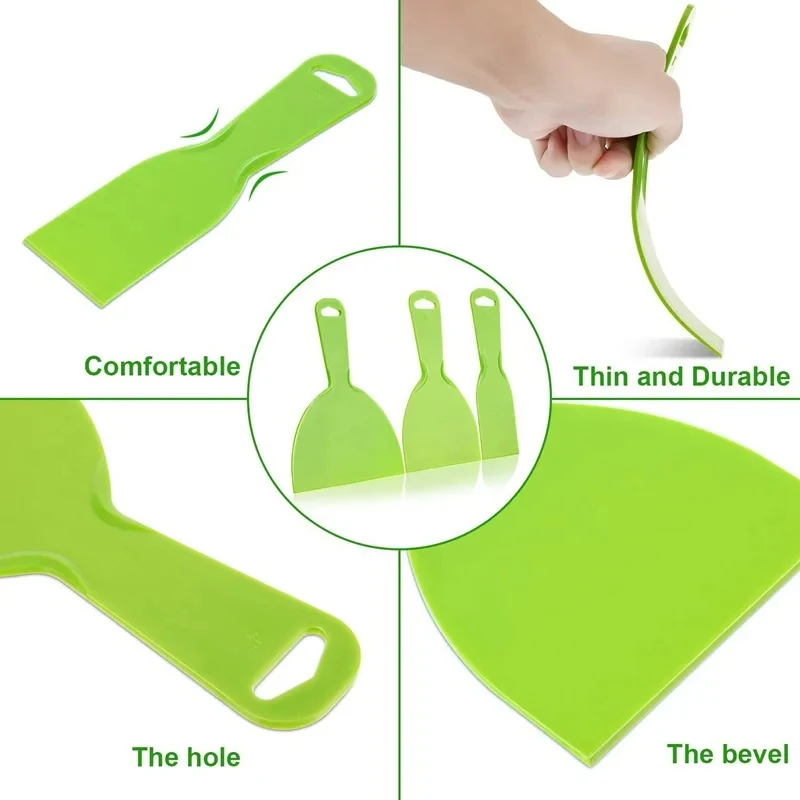 1 шт. пластмассовый гибкий скребок для рисования