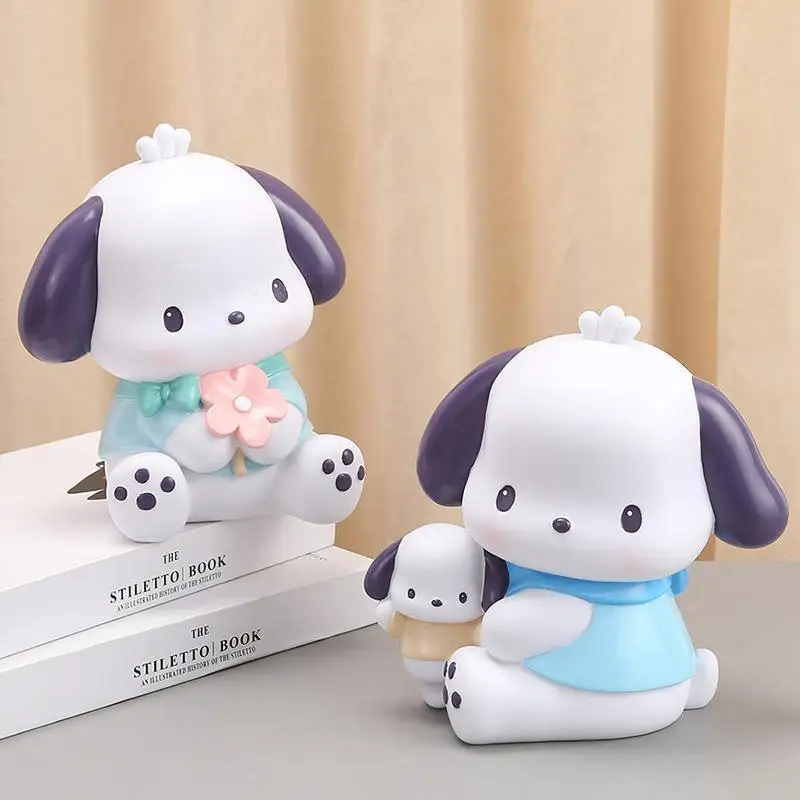 

Новинка Kawaii Мультфильм Sanrios Свинья Копилка милый аниме большой размер кукла копилка рабочего стола Декор детские подарки на день рождения