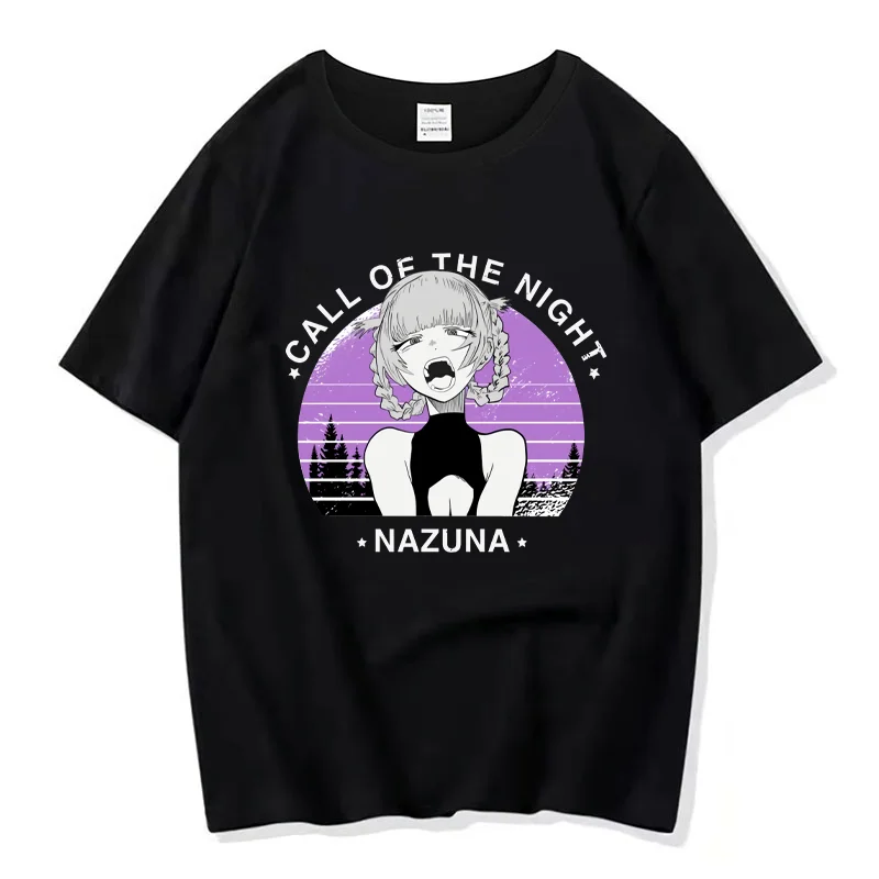

Call of the Night Nazuna Nanakusa T-Shirt Women's Men's Summer Casual Top Oversized Short Sleeve Printed T-Shirt 100% Cotton