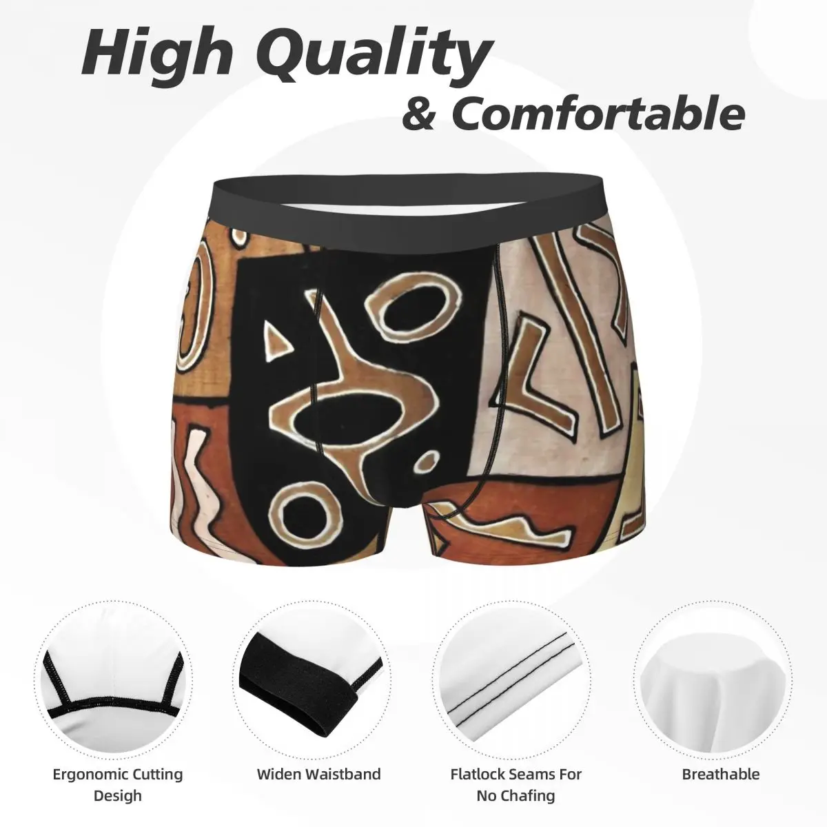 Нижнее белье с этническим принтом шорты-боксеры африканским модные мужские