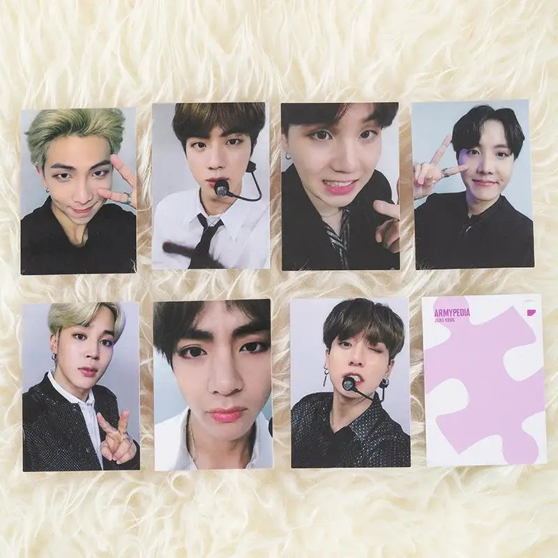 

KPOP bangtan boys armypedia Puzzle Cards LOMO Cards High Quality Photo Cards Collectible Cards Postcards Hard Card Cases Gifts V