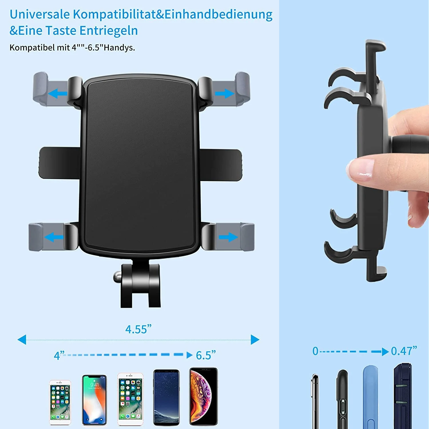 Автомобильный держатель для телефона универсальная подставка на приборной