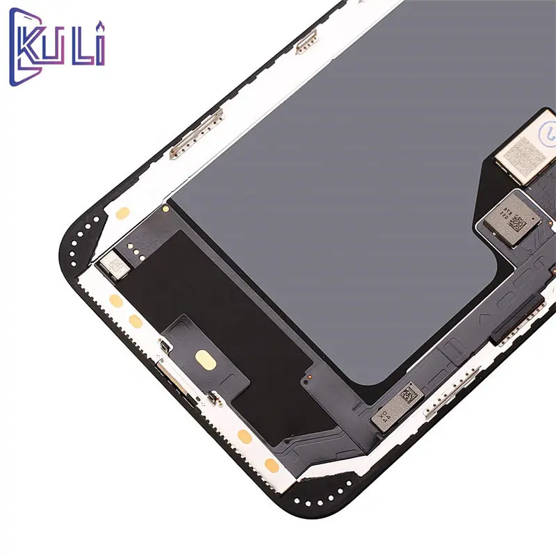 Фото ЖК-дисплей KULI для IPhone X XS XR, сменный жидкокристаллический сенсорный монитор для IPhone 11 12 Pro Max, бесшовный комплект №3