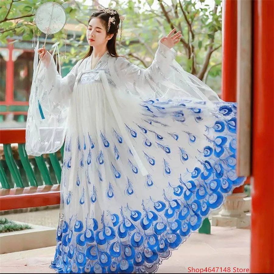 Женское платье Hanfu в китайском стиле традиционное элегантное принцессы с