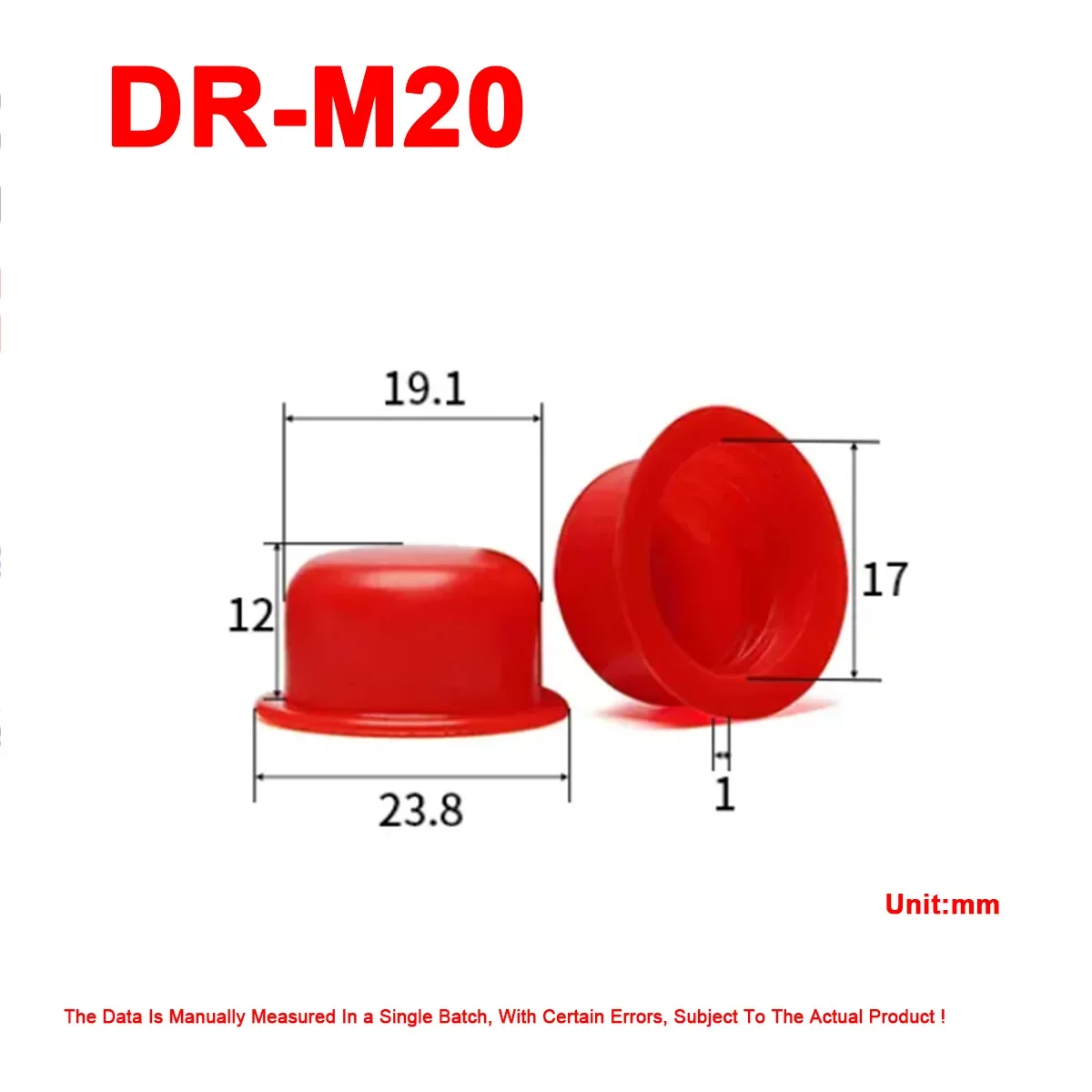 

Красные ПВХ резиновые заглушки для отверстий M5-M60