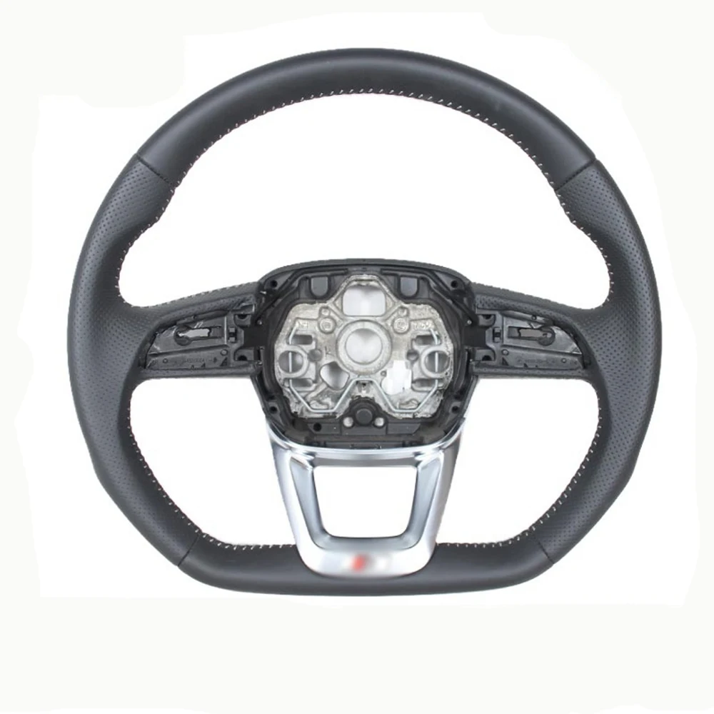 Спортивное кожаное рулевое колесо с плоским дном для Audi Q7 Q8 SQ7 SQ8 2017-2022 полностью