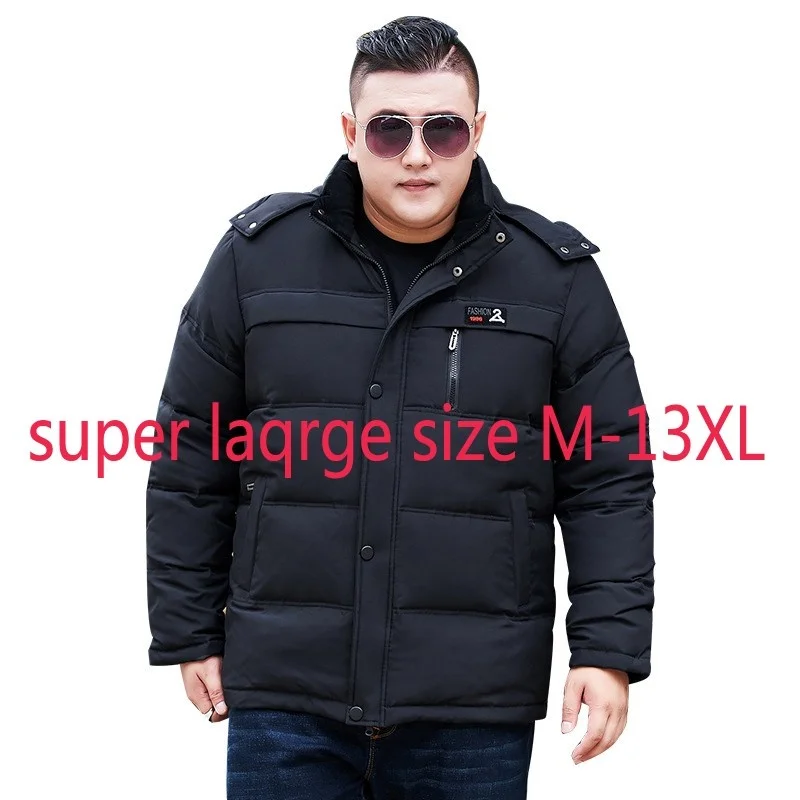 

New Arrival Fashion Down Jacket Men Extra Large Short Thick Winter Coat White Duck Down Casual Plus Size M-10XL 11XL 12XL 13XL