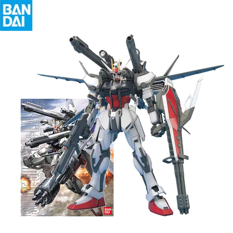 Bandai Gunpla Mg 1/100 Gat-X105 Strike Gundam Iwsp Сборная модель коллекционный Аниме Робот наборы игрушки Фигурки Модели детский подарок