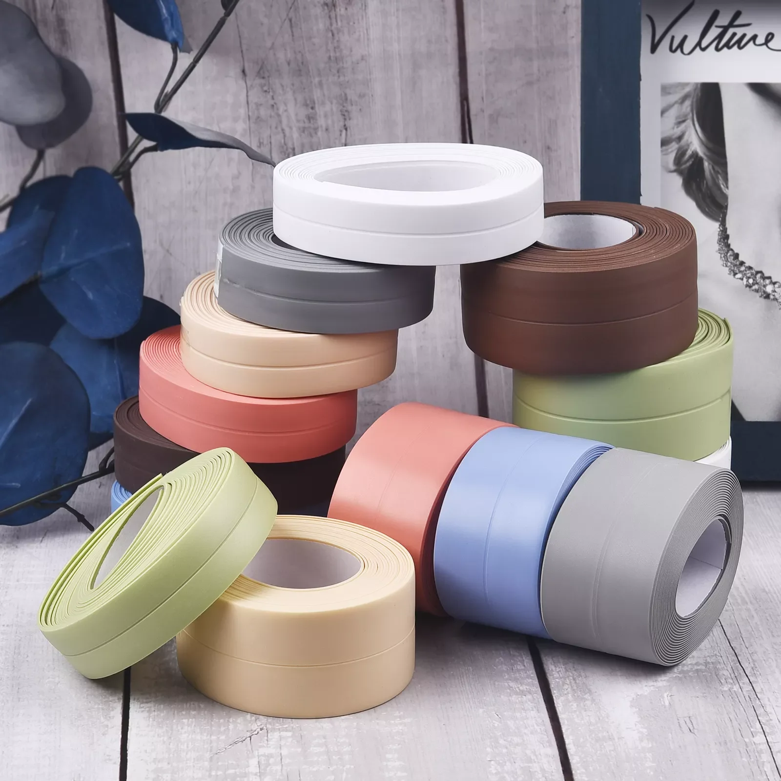 

Bathroom Shower Sink Bath Sealing Strip Tape White PVC Self Adhesive Waterproof Wall Sticker For Bathroom Kitchen