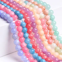 natural blue purple angelite stone bead round loose amazonite spacer gem beads for jewelry making bracelet necklace wholesale