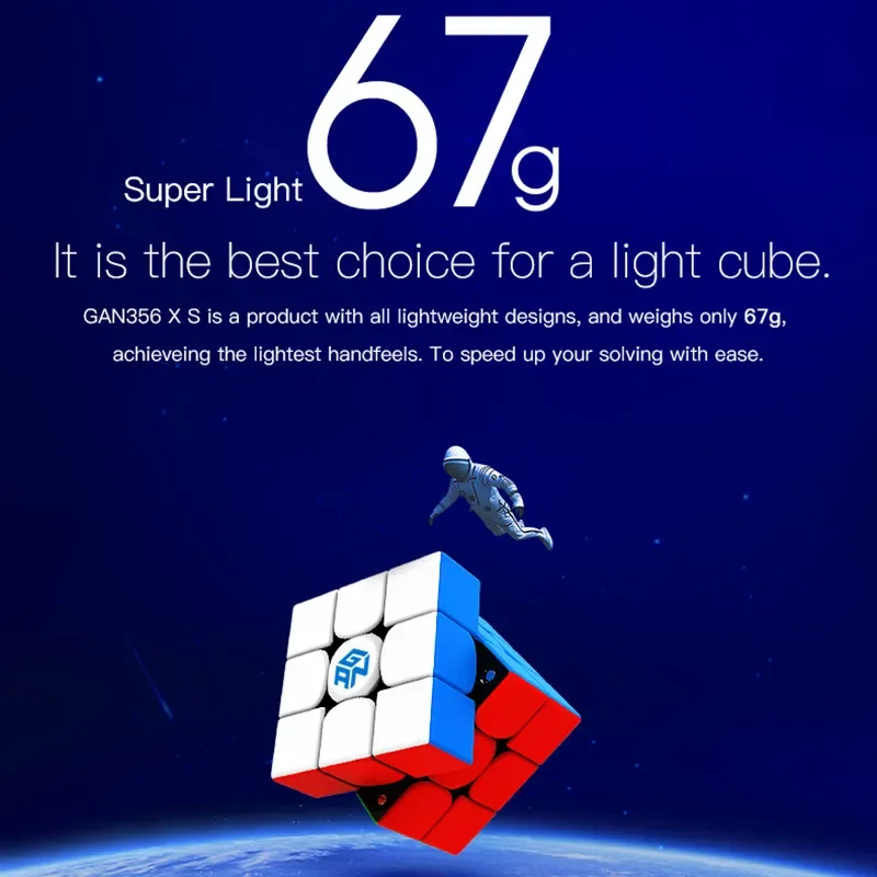 GAN 356XS кубик Гань 3x3 Магнитный скоростной куб без наклеек Gan 356xs Speedcube 3x3x3