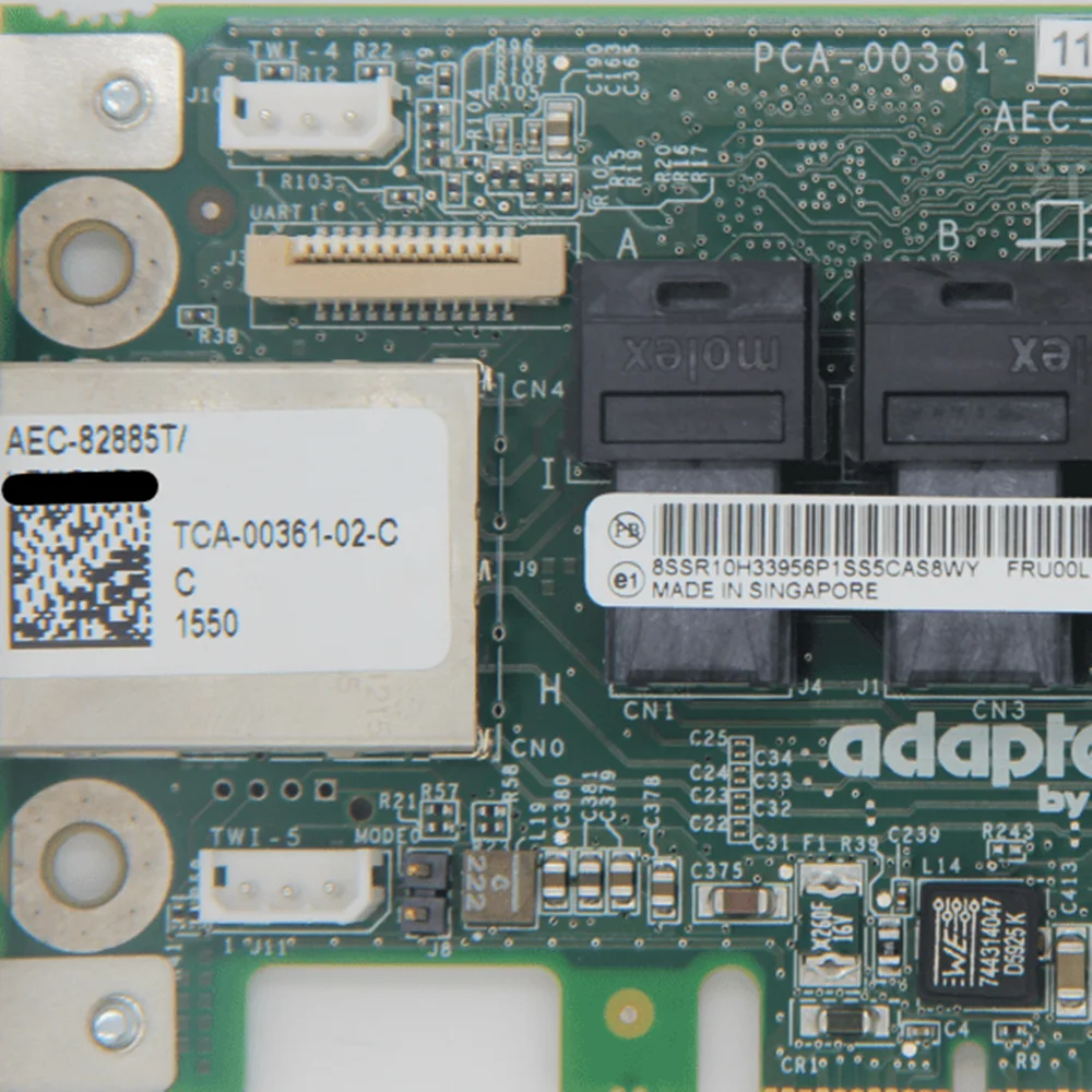 Фото Оригинальный магазин Y для Lenovo Adaptec AEC-82885T 2283400-R 12 Гбит SAS, 36-портовая карта расширения 00LF095, 100% тестирование, быстрая доставка №4