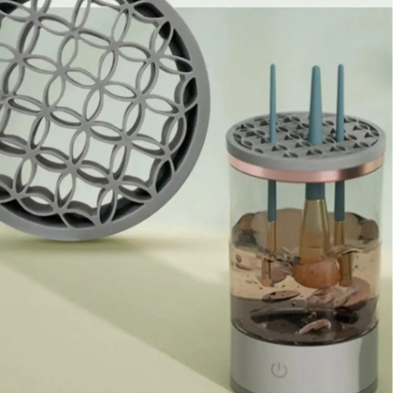 Электрическая машина для чистки кистей макияжа быстросохнущая скруббер