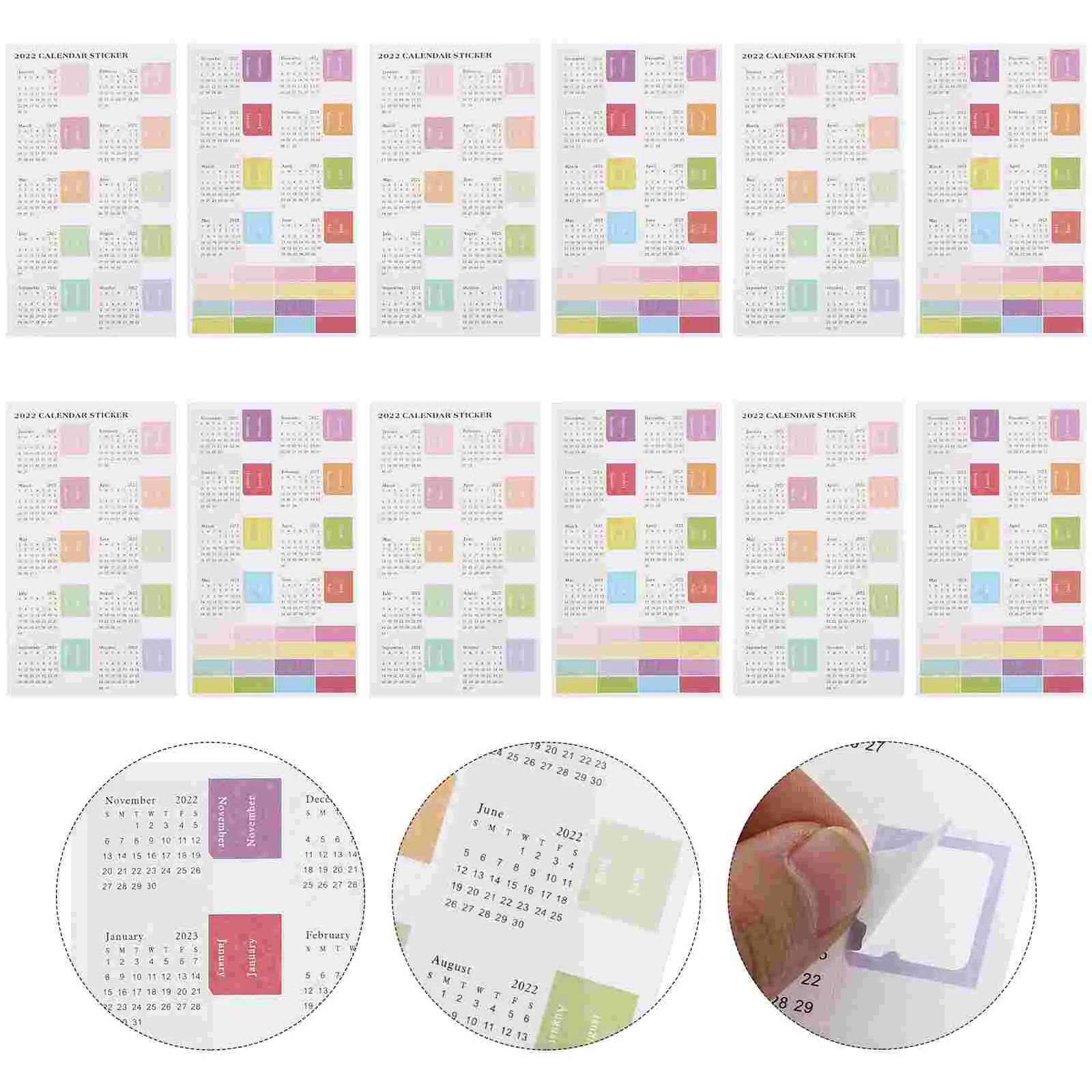 

Sticker Stickers Tabs Calendar Planner Monthly Label Adhesive Journal Sticky Page Decal Book Divider Labels Accessories Planners
