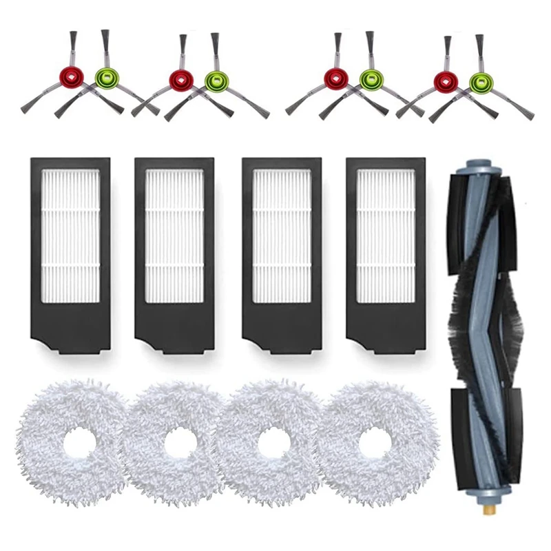 

Replacement Main Brush Side Brush Hepa Filter Compatible For Ecovacs X1omni/X1turbo Vacuum Cleaner Accessories