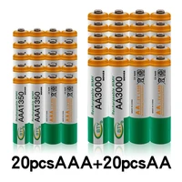 100 new 1 2 v aa 3000 mah ni mh akkus aaa battery 1350 mah rechargeable battery ni mh 1 2 v aaa battery