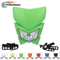 refires 35w 12v 4wd motorcycle headlight headlamp motorbike head lamp mask for dirt bikes motocross klx450 250