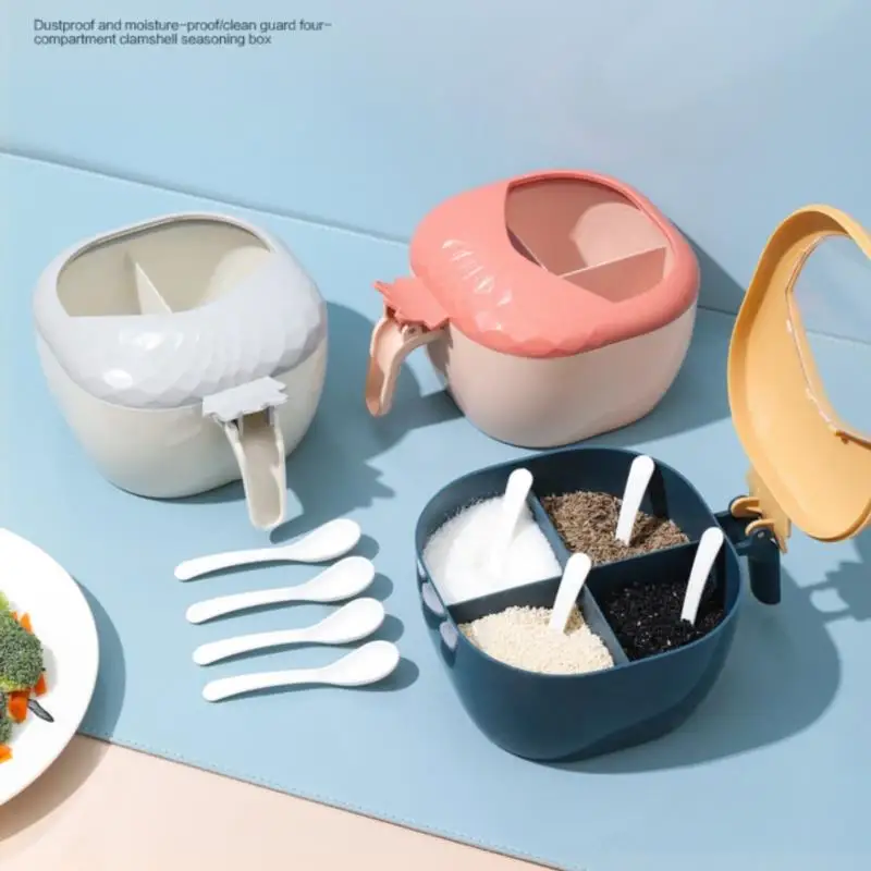 

Кухонная коробка-органайзер, прозрачная фотография, сахар, соляная банка, кухонные аксессуары, бутылка для специй