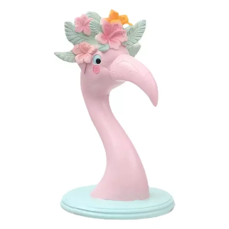 

NEW IN Flamingo Shaped Resin Eyeglass Holder Handmade Resin Carving Eyeglasses Holder Stand Elegant Pink Flamingo Spectacle Stan