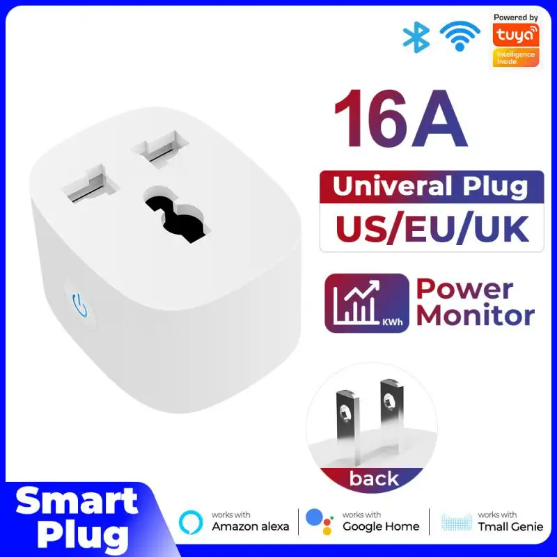 

Mobile Phone Voice Timing Wireless Socket Outlet Timing Function 16a Smart Socket Us Smart Plug Work With Alexa Google Home Wifi