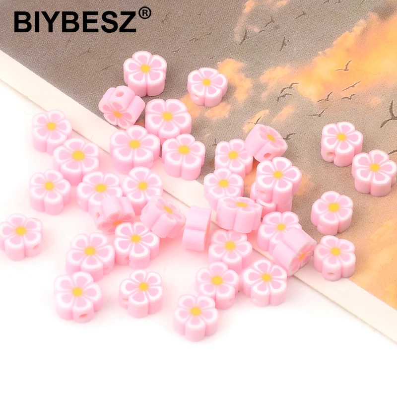 

30/60 шт., бусины из полимерной глины