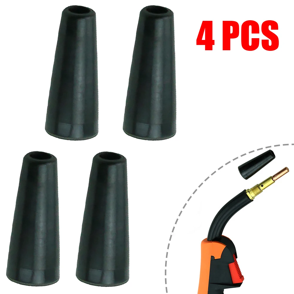

4PCS Airless Nozzle Contact Tips For MIG Welding Torch Black ABS Plastic Protective Cover Welding Accessories