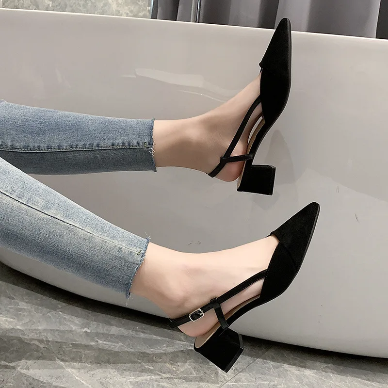 

Туфли-лодочки женские на квадратном каблуке, удобные вечерние туфли-лодочки, с пряжкой, бежевые, на лето