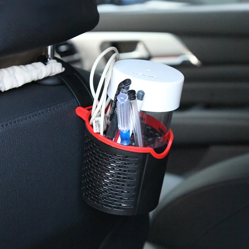 Car Cup Holder Seat Back Hook Organize Storage Basket Phone Universal Accessories Interior ABS organizer box |