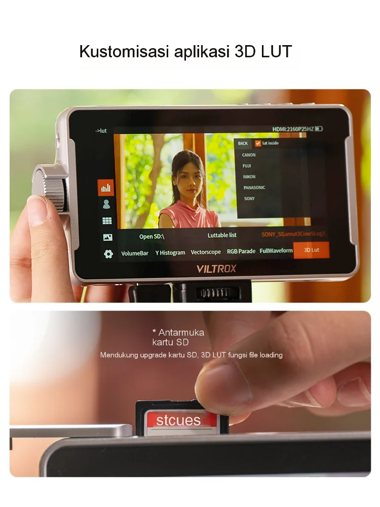 Портативный монитор Viltrox DC-V1 5 дюйма 4K 60 Гц HDMI 1.4 интерфейс камеры с аккумулятором