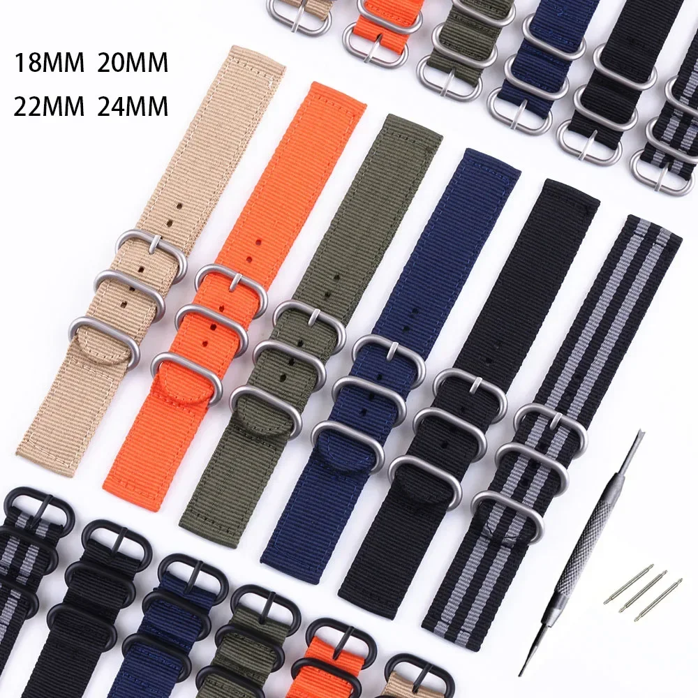 Нейлоновый спортивный ремешок для часов Horloge Samsung Galaxy Gear S3 S2 Klassieke Bands Amazfit 18 мм 24 22 20